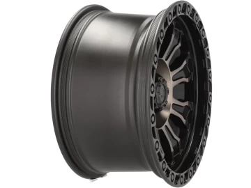 Jantes 4x4 17x9 6X114.3 ET 0 66.1 (Preto Polido Matte)