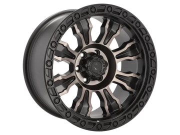 Jantes 4x4 17x9 6X114.3 ET 0 66.1 (Preto Polido Matte)