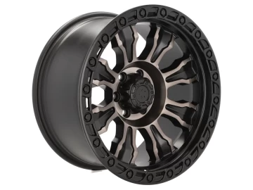 Jantes 4x4 17x9 6X114.3 ET 0 66.1 (Preto Polido Matte)