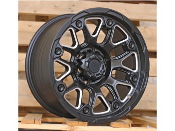 Jantes 4x4 17x9 6X139.7 ET 0 110.1 (Preto Polido)