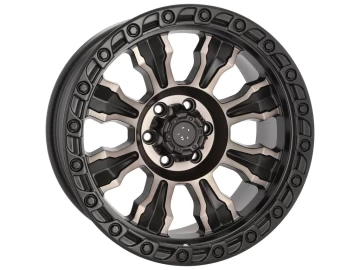 Jantes 4x4 17x9 6X139.7 ET 0 110.1 (Preto Polido Matte)