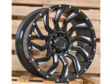 Jantes 4x4 20x9 6X139.7 ET 0 110.1 (Gloss Black)