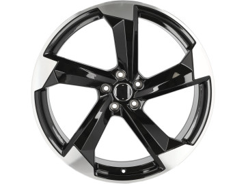 Jantes Look Audi Rotor Twister 21x9 5X112 ET 25 66.45 (Preto Polido)