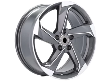 Jantes Look Audi TT RS Twist 18x8 5X112 ET 40 66.5 (Cinza Polido)