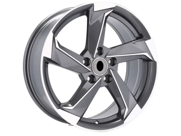 Jantes Look Audi TT RS Twist 18x8 5X112 ET 40 66.5 (Cinza Polido)