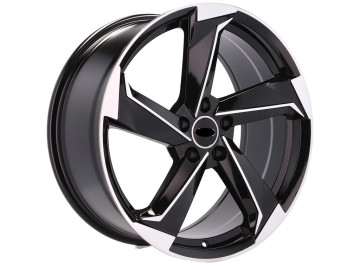 Jantes Look Audi TT RS Twist 18x8 5X112 ET 40 66.5 (Preto Polido)