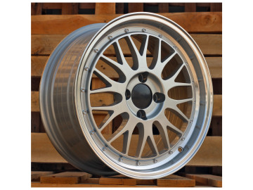 Jantes Look BBS LM 17x7.5 4X100 ET 35 67.1 (Prata + Aba Polida)