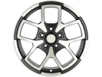 Jantes Look Jeep Grand Cherokee 18x8 5X127 ET 35 71.5 (Preto Polido Metade Matte)