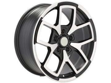 Jantes Look Jeep Grand Cherokee 18x8 5X127 ET 35 71.5 (Preto Polido Metade Matte)