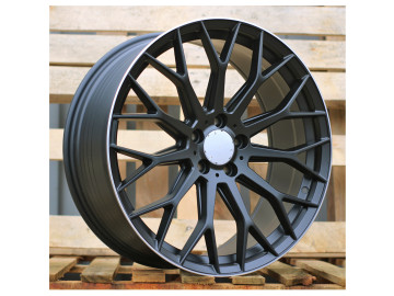 Jantes Look Mercedes AMG C63 SE Performance 19x8 5X112 ET 32.5 66.6 (Preto Polido Metade Matte)