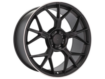 Jantes Look Mercedes AMG GT 20x8.5 5X112 ET 40 66.6 (Satin Black + Aba Prata)