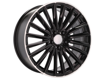 Jantes Look Mercedes C-Class 206 18x8 5X112 ET 40 66.6 (Preto + Aba Polida)