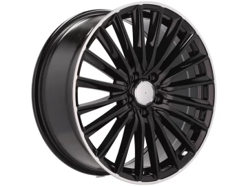 Jantes Look Mercedes C-Class 206 19x9 5X112 ET 45 66.6 (Preto + Aba Polida)