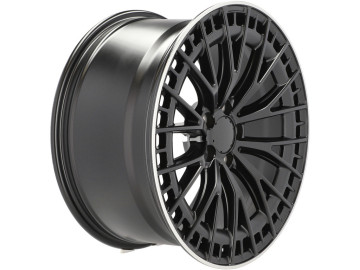 Jantes Look Mercedes CL C216 19x8.5 5X112 ET 36 66.6 (Preto Matte + Preto Polido)