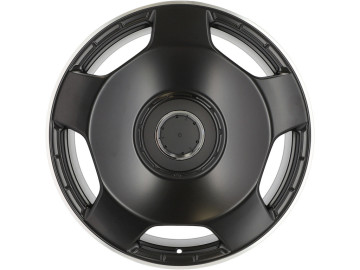 Jantes Look Mercedes G AMG Style Monoblock 22x10 5X112 ET 46 66.6 (Preto Metade Matte + Aba Polida)