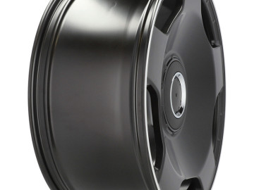 Jantes Look Mercedes G AMG Style Monoblock 22x10 5X112 ET 46 66.6 (Preto Metade Matte + Aba Polida)