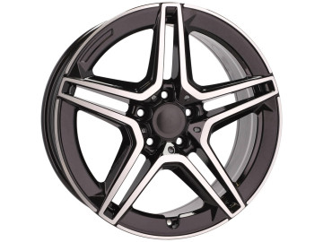 Jantes Look Mercedes GLC 43 AMG 22x11.5 5X112 ET 47 66.5 (Preto Polido)