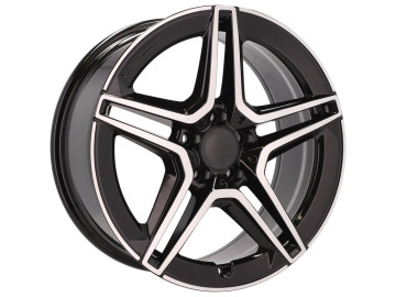 Jantes Look Mercedes GLC 43 AMG 22x9.5 5X112 ET 45 66.5 (Preto Polido)