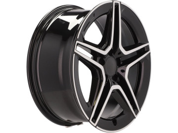 Jantes Look Mercedes GLC 43 AMG 22x9.5 5X112 ET 45 66.5 (Preto Polido)