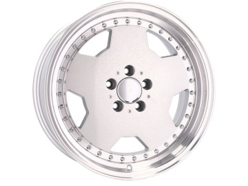 Jantes Look Mercedes Monoblock 18x8 5X112 ET 35 66.6 (Prata + Aba Polida)