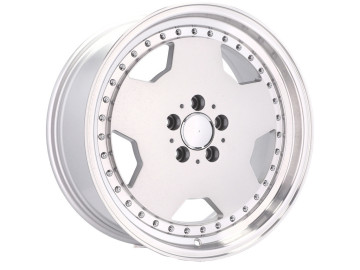 Jantes Look Mercedes Monoblock 18x9 5X112 ET 30 66.6 (Prata + Aba Polida)