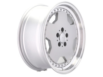 Jantes Look Mercedes Monoblock 18x9 5X112 ET 30 66.6 (Prata + Aba Polida)