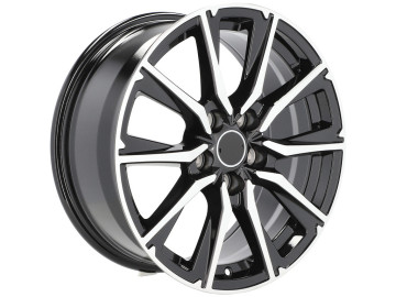 Jantes Look Toyota Corolla 17x7.5 5X114.3 ET 40 60.1 (Preto Polido)