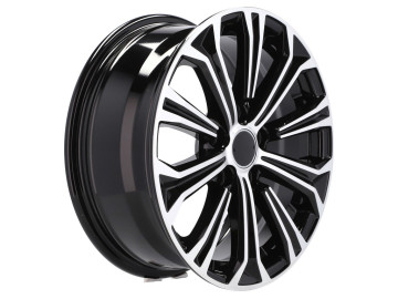 Jantes Look Toyota Corolla Altis 17x7.5 5X100 ET 40 54.1 (Preto Polido)