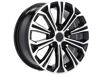 Jantes Look Toyota Corolla Altis 17x7.5 5X100 ET 40 54.1 (Preto Polido)