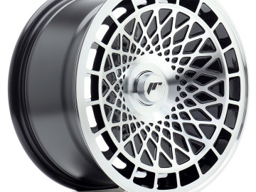 Jr Wheels Jr14 15X8 Et15-25 Blank Gloss Black Machined Face