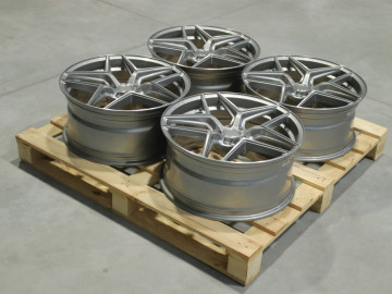 Set Of Cvr2 20X9 Et20 5X112 Brushed Titanium