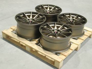 Set Of Jr11 19X8,5 19X9,5 Et35 5X120 Matt Bronze