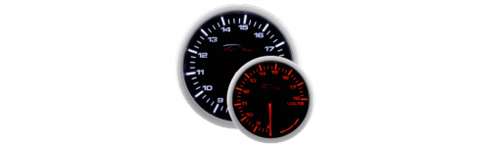 Manómetro DEPO Branco e Âmbar 60mm