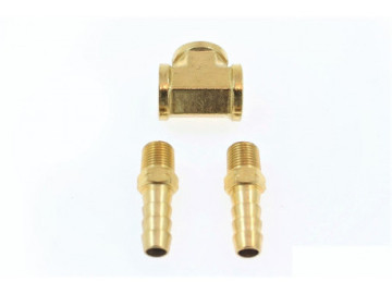 ADAPTADOR DEPO RACING PARA MONTAGEM DE MANÔMETROS OU SENSOR DE PRESSÃO DE COMBUSTÍVEL
