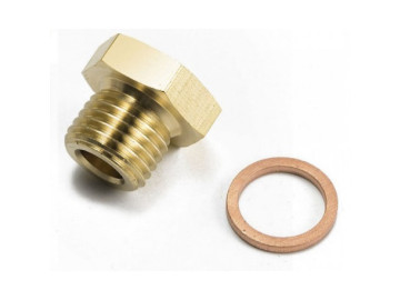 ADAPTADOR ROSCADO DO SENSOR DE MEDIÇÃO 1/8 NPT COM ARRUELA