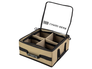 ARB - Organizador grande 40x40x18cm com tampa transparente em PVC