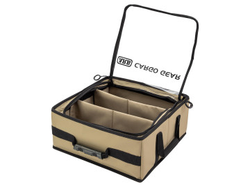 ARB - Organizador grande 40x40x18cm com tampa transparente em PVC