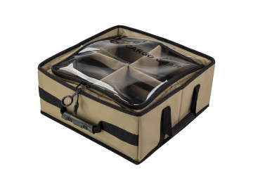 ARB - Organizador grande 40x40x18cm com tampa transparente em PVC
