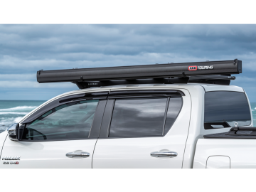 ARB - Toldo com caixa em alumínio preto 2500x2500 com iluminação