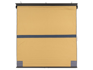 ARB - Toldo com caixa em alumínio preto 2500x2500 com iluminação