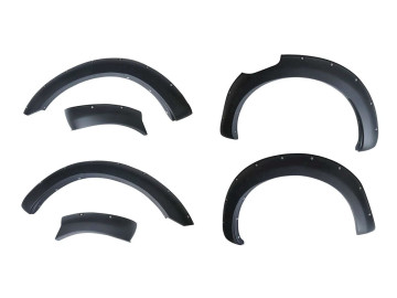 Abas ABS XXL +45 mm D-Max 2020+ (6 peças – preto).