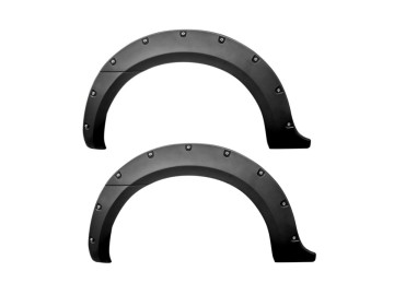 Abas em ABS XXL +45 mm para Nissan NP300 Navara D23 (2016 em diante) – conjunto de 6 peças, cor preta, compatíveis com versões AdBlue.