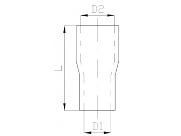 Acoplamento redutor - reto 63MMx76MM