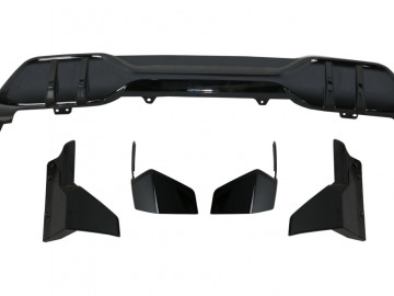 Aero Body Kit Front Bumper Lip and Air Diffuser suitable for BMW X5 G05 (2018-2022) M Design Piano Black