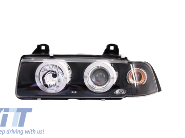 Angel Eyes Headlights suitable for BMW 3 Series E36 4D Sedan/Touring (1992-1997)