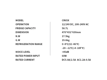 Arca Alpicool CR65X - Camper 65L (novo modelo)
