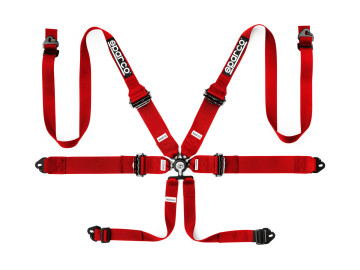 Arnês de corrida Sparco 3”/2” e cinto subabdominal de 3”