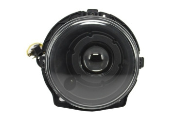 Assembly suitable for Mercedes W463 G-Class (1989-2012) LED DRL White Covers with Headlights Black Bi-Xenon Look