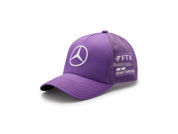 BONÉ MERCEDES AMG TRUCKER LEWIS HAMILTON - ROXO