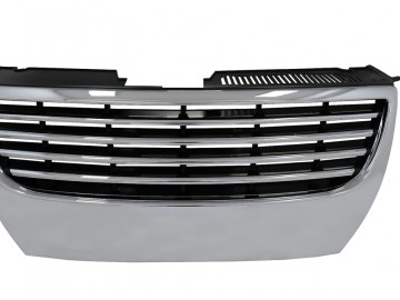 Badgeless Front Central Grille suitable for VW Passat B6 3C (2005-2010) Chrome